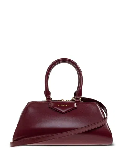 Givenchy Antigona East-west Small Box Leather Bag In Red