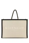 Givenchy Two-tone Canvas And Leather Medium G-tote Handbag