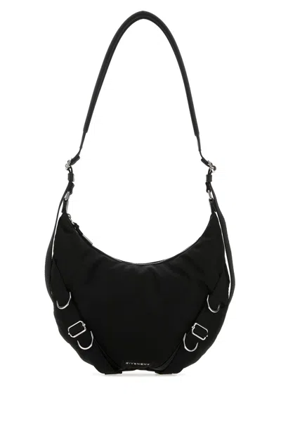 GIVENCHY GIVENCHY BLACK NYLON BLEND VOYOU CROSSBODY BAG
