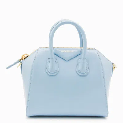 GIVENCHY GIVENCHY LIGHT BLUE LEATHER ANTIGONA TOP HANDLE BAG