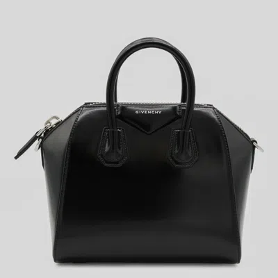 GIVENCHY GIVENCHY BLACK LEATHER ANTIGONA TOP HANDLE BAG