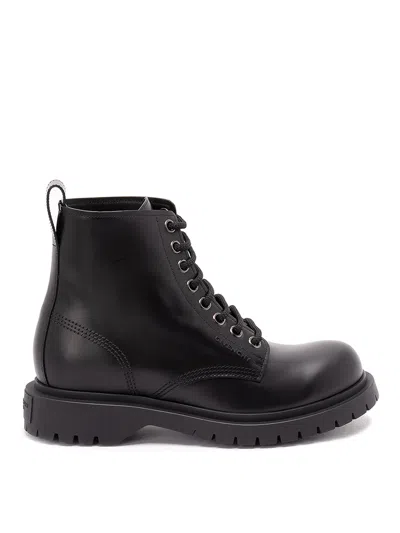 Givenchy Lace Up Boots In Black