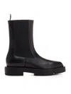Givenchy Squared Box Leather Chelsea Boots In Black