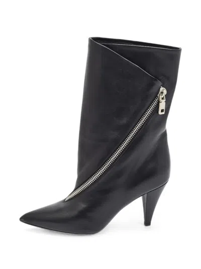 Pre-owned Givenchy Botte Show Pointed-toe Ankle Boots In Black