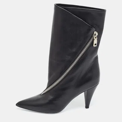 Pre-owned Givenchy Botte Show Size 37.5 Black Leather Booties