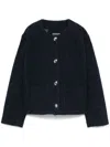 Givenchy Bouclé-design Jacket In Blue