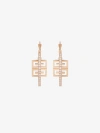 GIVENCHY BOUCLES D'OREILLES 4G EN MÉTAL AVEC CRISTAUX