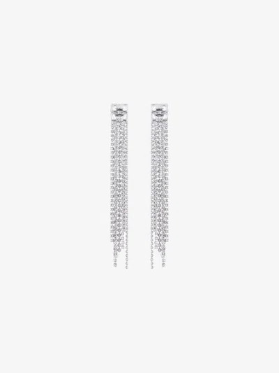 Givenchy 4g Liquid Earrings In Metal With Crystals In Multicolor