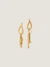 Givenchy Boucles D'oreilles Asymétriques Lucky Charms En Métal In Gold