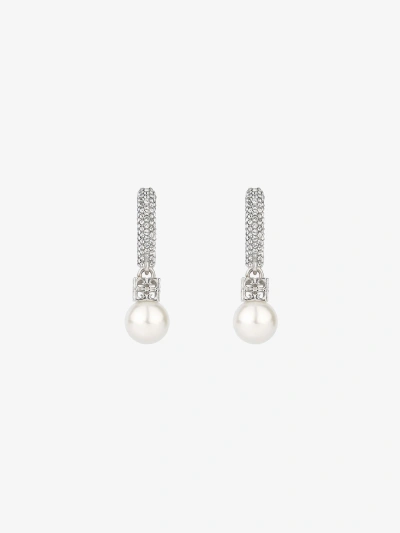 Givenchy Pearl Earrings In Metal With Crystals In Multicolor