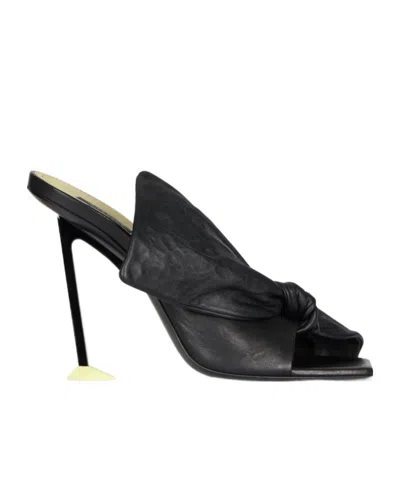 Givenchy Square-toe High-heeled Sandals In Black