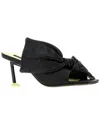 Givenchy Bow-tied Leather Mule Sandal In Black