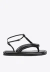 Givenchy Boudoir Bicolor Thongs In Nappa Leather In Black