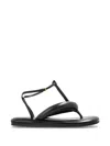 Givenchy Boudoir Bicolor Thongs In Nappa Leather In Black