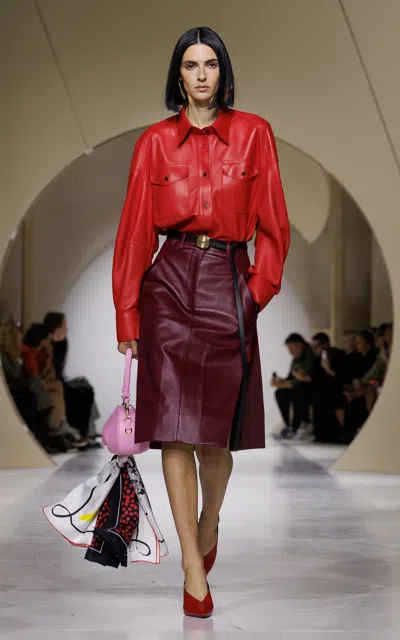 Givenchy Boudoir Pointy Mules In Burgundy