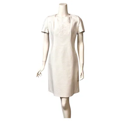 Pre-owned Givenchy Boutique Bright White Pique Summer Dress