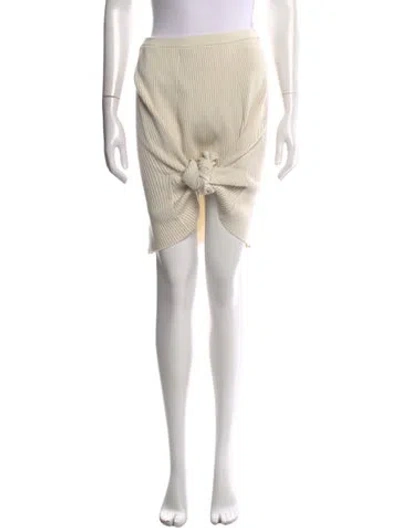 Pre-owned Givenchy Bow Accents Mini Skirt In Neutrals