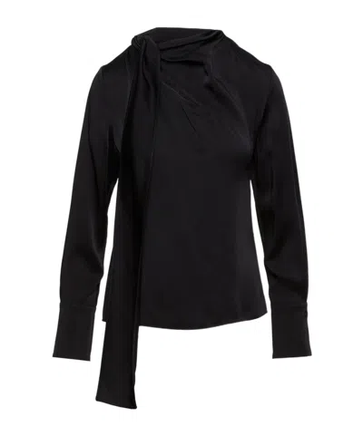 GIVENCHY GIVENCHY BOW DRAPED TOP