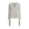 Givenchy Blouse With Bows In Poplin And 4g Embroidery