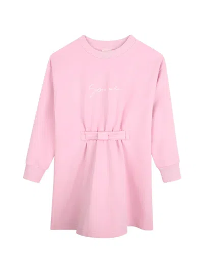 Givenchy Kids' Bow-detail Dress In Pink