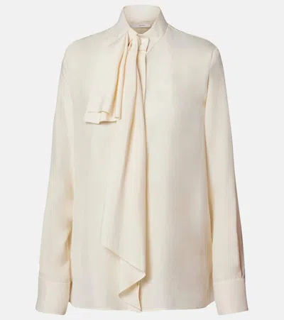Givenchy Bow-detail Silk Blouse In White