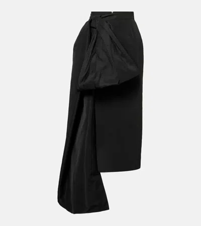 Givenchy Maxirock Aus Taft In Black