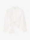 Givenchy Shirt With Bow In Blanc Cassé
