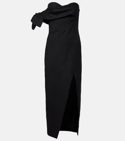 Givenchy Bow-detail Wool Cocktail Dress In Black