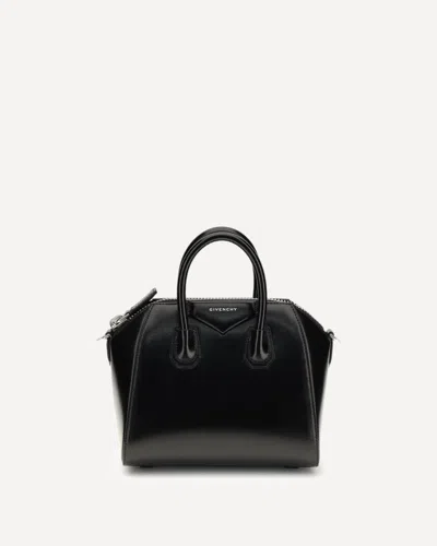 Givenchy Women Box Leather Antigona Mini Handbag In Black