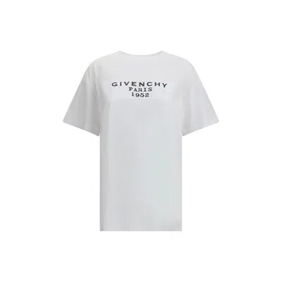 GIVENCHY BOXY COTTON T-SHIRT WITH GIVENCHY TAPE PRINT