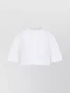 Givenchy Short-sleeved Cropped Shirt In White