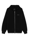 Givenchy Men Boxy Fit Hoodie With Zip And Pocket Base In Black