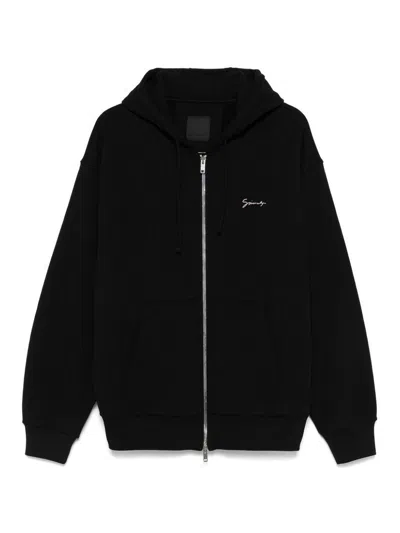 パーカー・フーディ Givenchy Boxy Fit Hoodie With Zip And Pocket Base Givenchy Men Boxy Fit Hoodie With Zip And Pocket Base In
