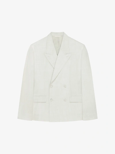 Givenchy Veste Ample En Laine In Chalk