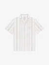 GIVENCHY BOXY FIT SHIRT IN COTTON TOWELLING WITH STRIPES