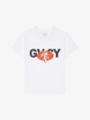 Givenchy Crew Neck Floral Print T-shirt In White