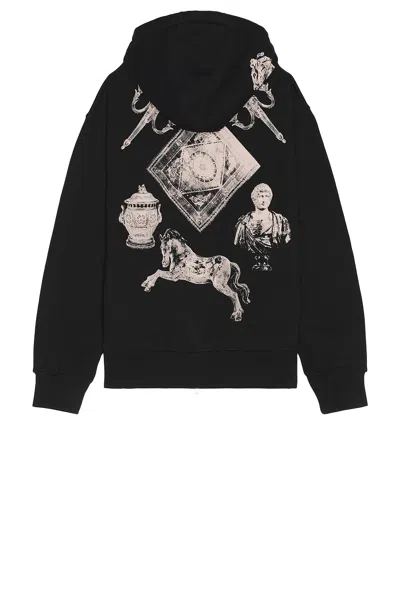 Givenchy Boxy Fit Zip Hoodie In Black