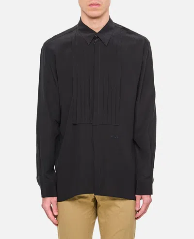 Givenchy Boxy Shirt Pleated In Black