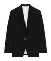 Givenchy Boxy Single Beasted Jacket In Wool In Black