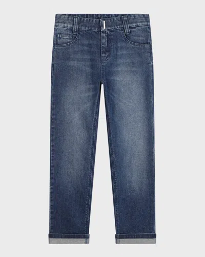 GIVENCHY BOY'S 4G DENIM TROUSERS