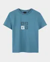 Givenchy Boy's 4g Graphic T-shirt In Blue Ashes