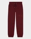 Givenchy Burgundy Trousers For Kids With Logo In Red
