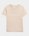 Givenchy Kids' Boy's Classic Logo-print T-shirt In Pink