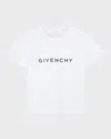 Givenchy Boy's Classic Logo-print T-shirt In White