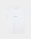 Givenchy Boy's Contrast Logo-print T-shirt In White