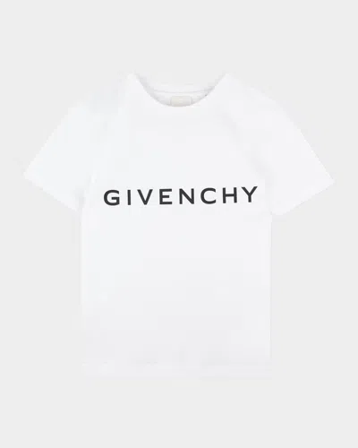 GIVENCHY BOY'S CONTRAST LOGO-PRINT T-SHIRT