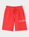 Givenchy Cotton Blend Sweat Shorts In Black