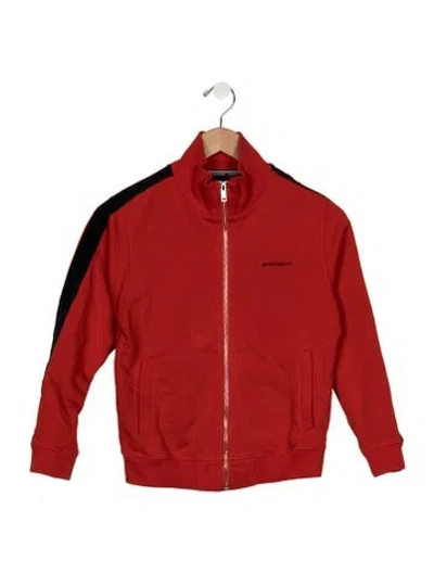 Pre-owned Givenchy Kids' Boy's Logo Jacket In Red
