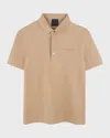 Givenchy Kids' Boy's Logo-print Polo Shirt In Stone