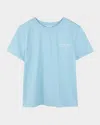 Givenchy Boy's Logo Script T-shirt In Sea